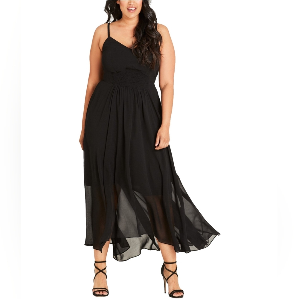City Chic Flowy Maxi Dress